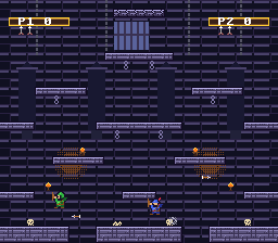 Deep Dungeon: a dark brick well with chains and bones