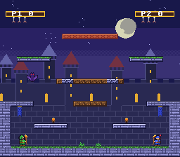 A bat flying across Castle Keep